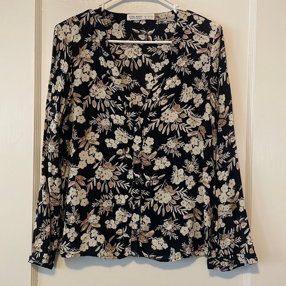 ZARA V-neck blouse